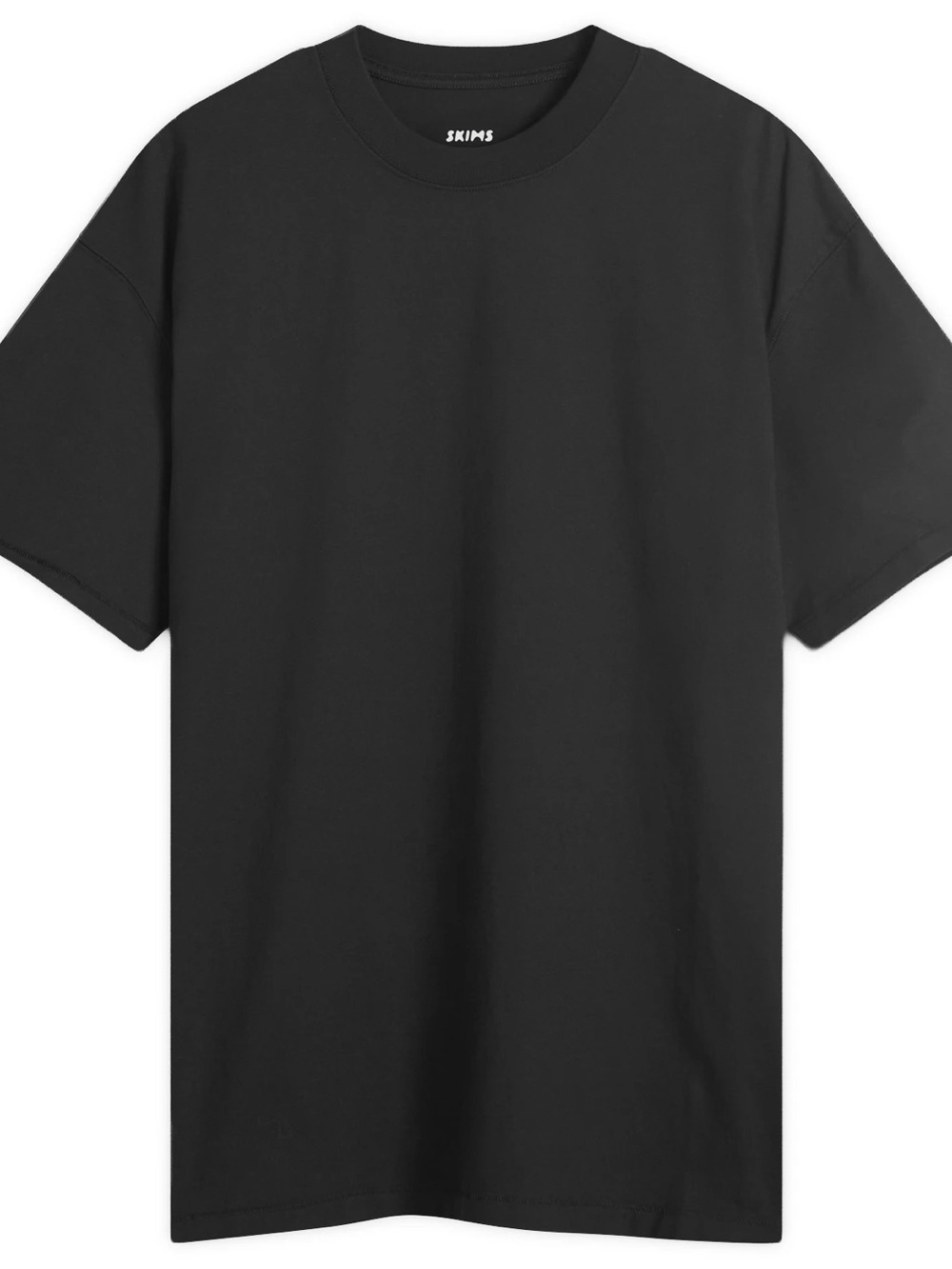 SKIMS Black Crew Neck Short Sleeve Tee